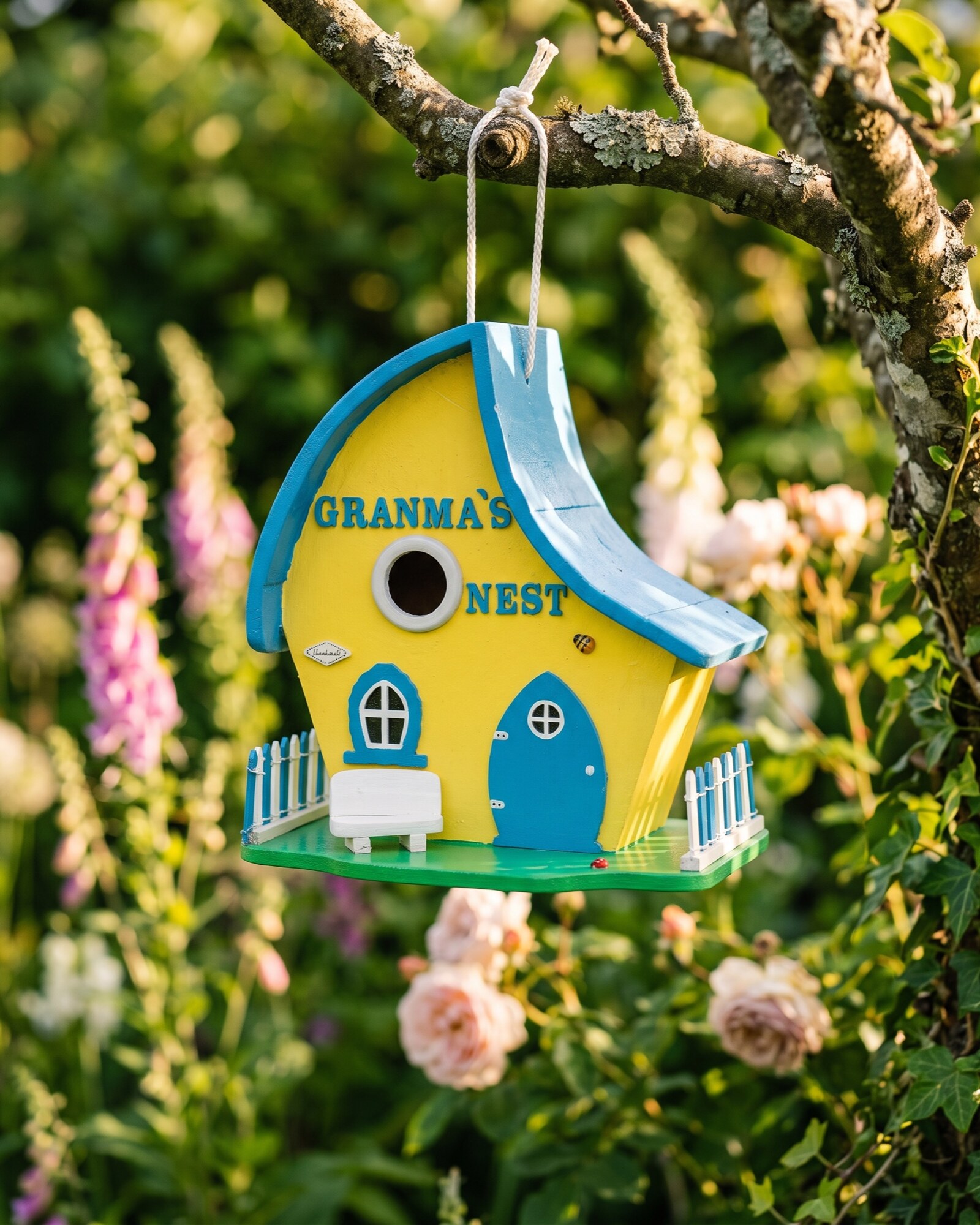 Fairy-tale cottage birdhouse example